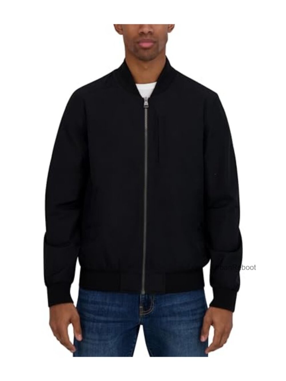 Lightweight Bomber Wind & Water Resistant Jacket Full Zip Pockets